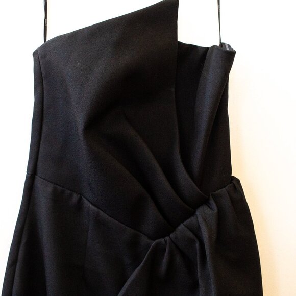 Elliatt Reception Cascade Ruffle Strapless Midi Length Dress | Size XS - Picture 13 of 14